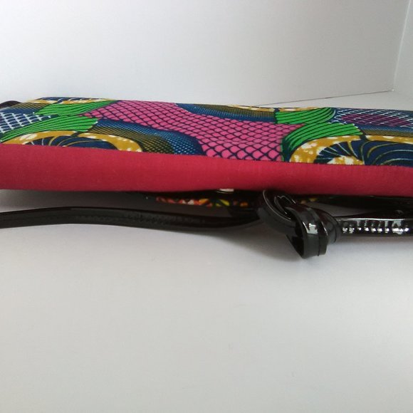 Multicolor Printed Fabric Shoulder/Clutch Hand Bag - Picture 8 of 10